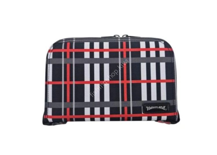 WATERLAND Checker Wallet L #Black
