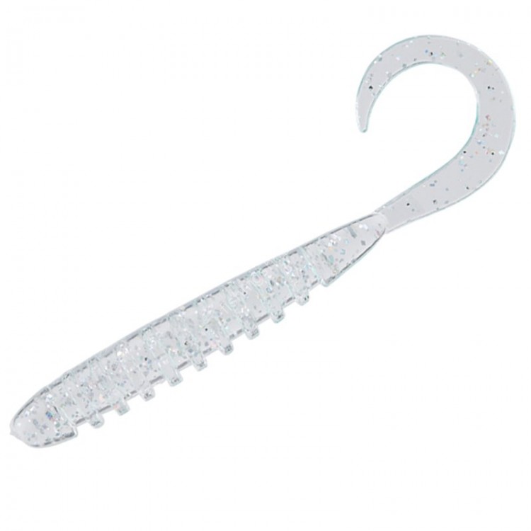 JACKALL Tide Curly 2.8 Clear Holographic Flakes