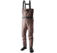 TIEMCO Foxfire Aero Porous Bootfoot Waders Brown S