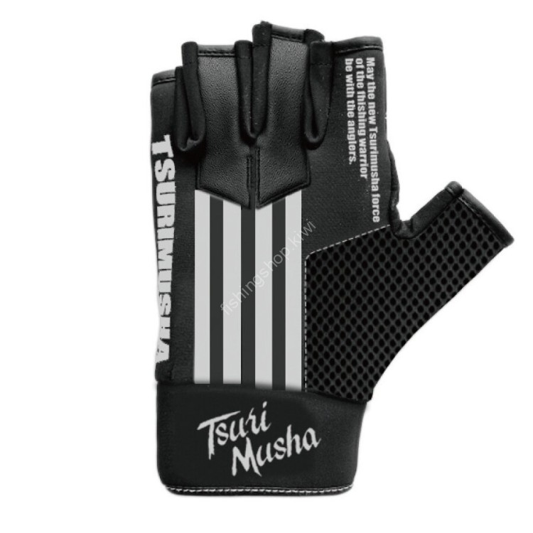 TSURI MUSHA G02104 Line Gloves [White] LL