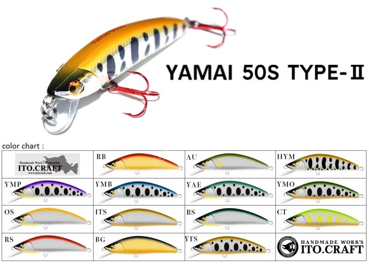 ITO.CRAFT Yamai Minnow 50S Type-II #RB