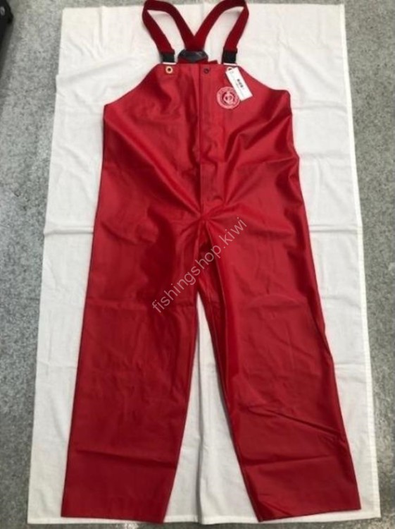 IKARI Rain Wear Chest Pants with Front Opening 2L #Red