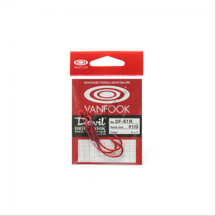 Vanfook DF - 61R Drift Hook No. 1 / 0 Red