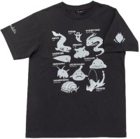 GAMAKATSU GM3678 T-Shirt Deep Sea Creatures (Smoke Black) S