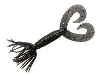 SMITH YB Flag Grab Double Tail 2.5'' 3.5g #238-238 Smoke Black Hologram Flake (10pcs)