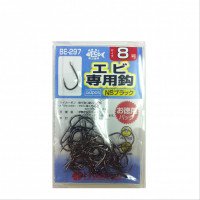 HARIMITSU Shrimp Hook BE-297 [NS Black] (50pcs)