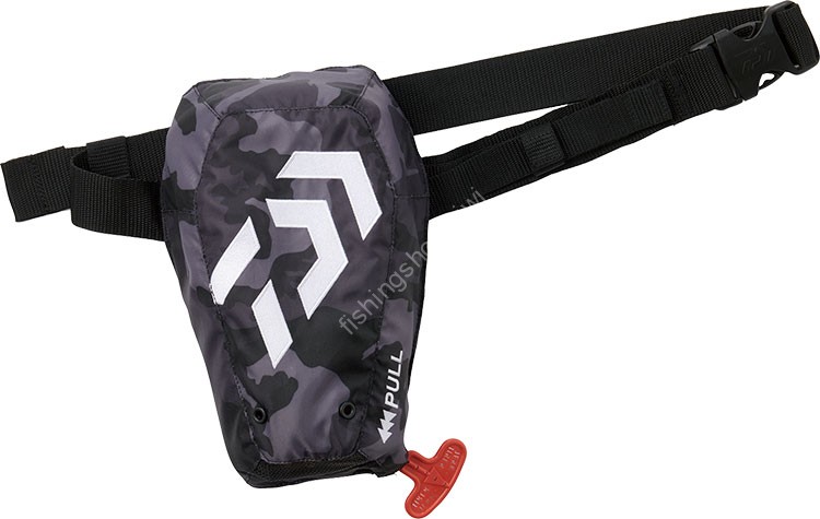 DAIWA DF-2321 DF-2321 (Washable Life Pouch (Pouch Type Automatic / Manual Expansion Type)) Black Camo