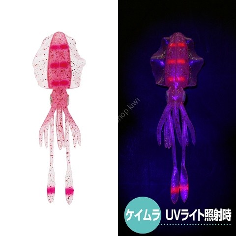 PROX VCRBS4BPC Viceo Real Bait Squid 4'' #Border Pink Clear (3pcs)