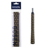 GOSEN Overgrip Wa-Pattern Asanoha #Black/Gold