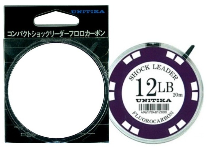 UNITIKA Compact Shock Leader Fluorocarbon [Natural Clear] 20m #3 (12lb)