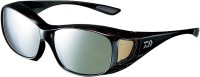 DAIWA DO-4033 Polycarbonate Polarized Overglasses [Green Flash Silver Mirror] Free