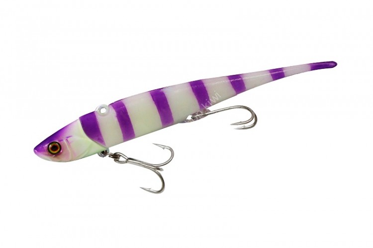 JACKALL Big Backer Soft Vib 21g #Tachiuo Purple Glow Stripe