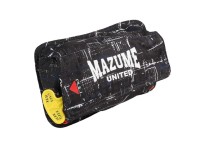 MAZUME Inflatable Pouch (For Attaching to Waist Bag) #Black Kasuri