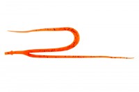 JACKALL BinBin Worm Necktie Twin Tail #F228 Secret Orange Black Flake