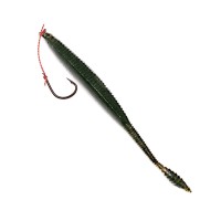 SASA LABO BBJr-4.8-3 BigBoss Jr. Sardine Model 4.8'' Worm Only 3 Pieces #4 Deep Green