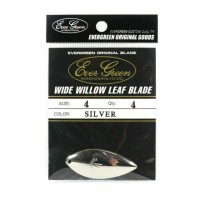 EVERGREEN Wide Willow Blade Silver #4 (4pcs)