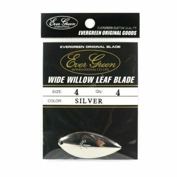 EVERGREEN Wide Willow Blade Silver #4 (4pcs)