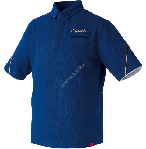GAMAKATSU GM3732 Fishing Shirt Short Sleeve (Navy) M