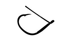 DAIWA Bassers Worm Hook SS Guarded Wacky #2 (4pcs)