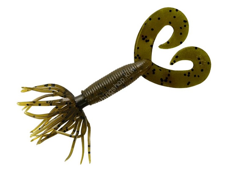 SMITH YB Flag Grab Double Tail 2.5'' 3.5g #297-297 Green Pumpkin Pepper (10pcs)