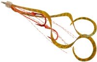START UDSC-S-29 Spare Unit Double Hook Skinny Short Curly S #29 Green Lame Scale