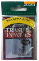 YARIE Line Snap Swivel [Black] 15lb (7pcs)
