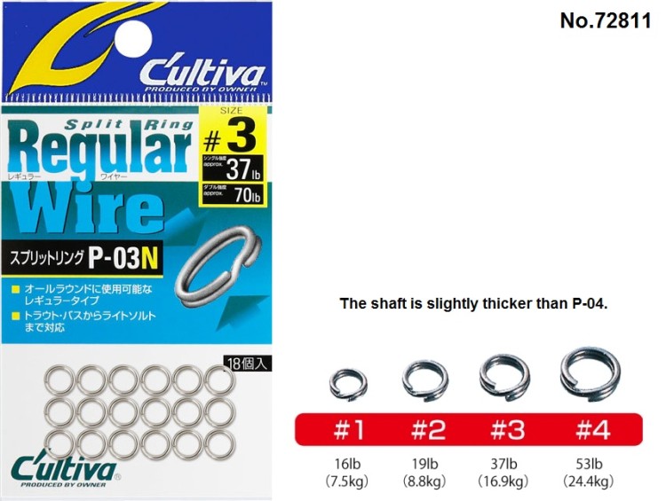 OWNER Split Ring Regular Wire [Nickel] #4
