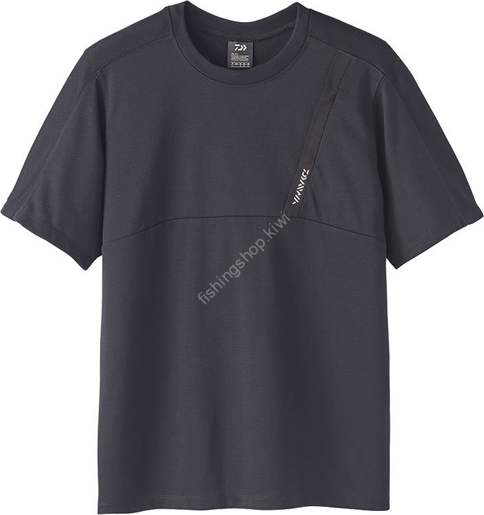 DAIWA Short Sleeve T-Shirt with Zipper Pocket DE-85020 M Black