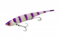 JACKALL Big Backer Soft Vib 28g #Tachiuo Purple Glow Stripe