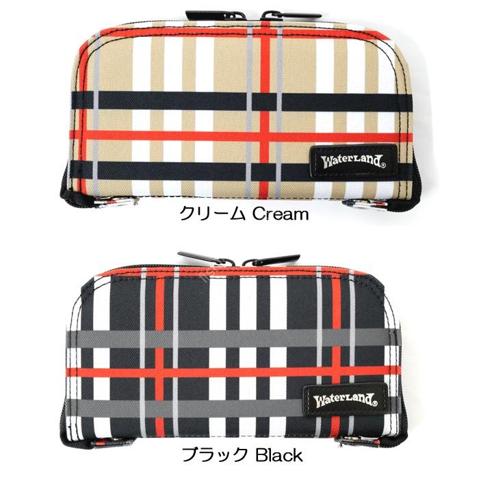 WATERLAND Checker Wallet XL #Black