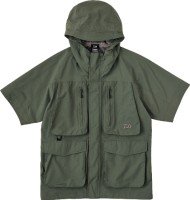 DAIWA DR-2724J Stream Short Sleeve Rain Jacket (Ash Green) XL