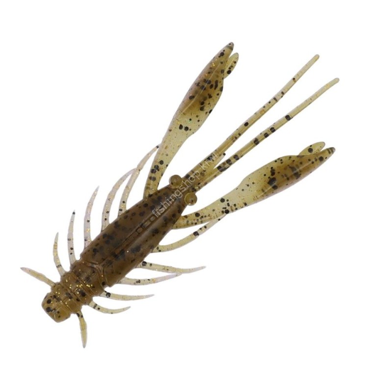 DAIWA Silver Wolf Urban Shrimp 2.4'' #Green Pumpkin Glow Gold (8pcs)