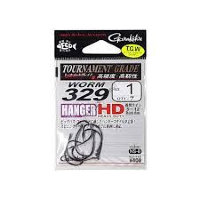 GAMAKATSU Worm 329 Hanger HD [NS Black] #1 (7pcs)