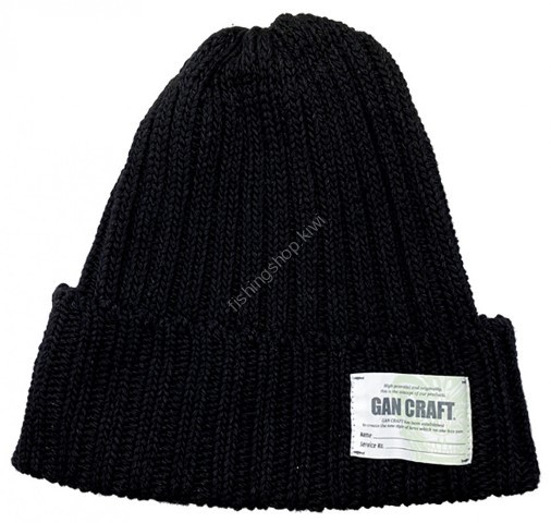 GAN CRAFT ID INDIGO KNIT CAP #01 BLACK