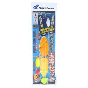 HAYABUSA Bullet Ayu Balance Rig Set HA144 [Red] 1 Hook 4-1.2