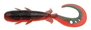 ECOGEAR Kijihata Grub 4.5'' #513 Dark Green Orange Neon