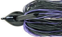 DEPS Flat Back Jig 1oz Fine Rubber Skirt #03 Black/Purple