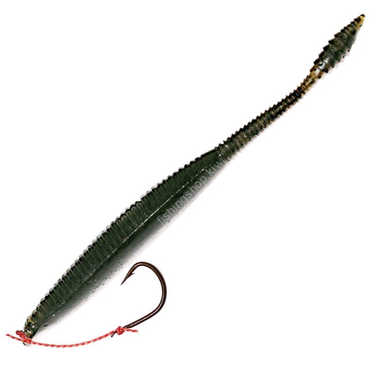 SASA LABO BBJr-4.8-2 BigBoss Jr. Iwashi Model 4.8'' with 1 Spare Worm #4 Deep Green