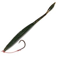 SASA LABO BBJr-4.8-2 BigBoss Jr. Iwashi Model 4.8'' with 1 Spare Worm #4 Deep Green