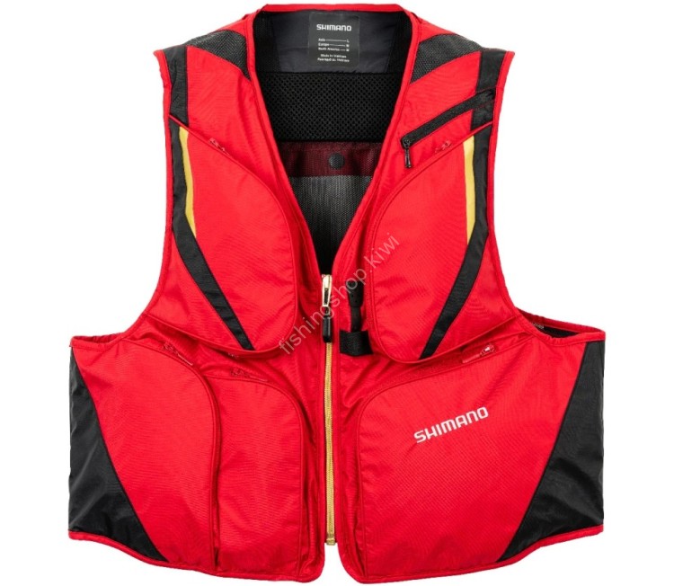 SHIMANO VE-520W 2Way Short Vest Red M