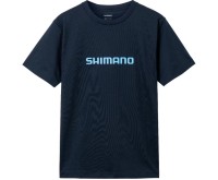 SHIMANO SH-021W Dry Logo T-shirt Short Sleeve Navy S