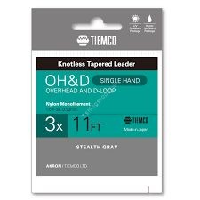 TIEMCO OH&D Leader Single 3X [Stealth Gray] 11ft
