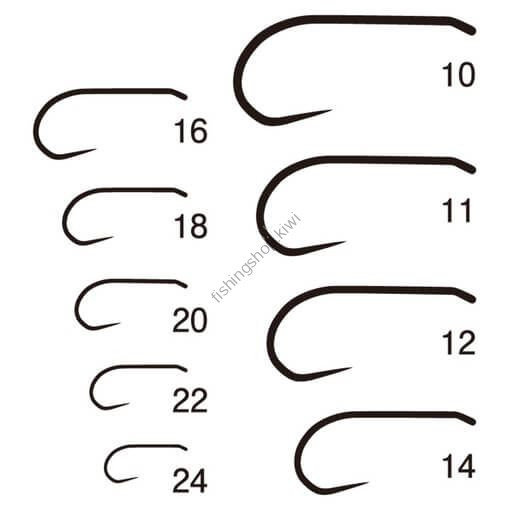 GAMAKATSU B11-B [Matte Black] #10 (16pcs)