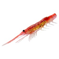 MAGBITE MBW06 Snatch Bite Shrimp 4" #01 Red Gold Shrimp