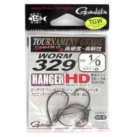 GAMAKATSU Worm 329 Hanger HD [NS Black] #1/0 (6pcs)