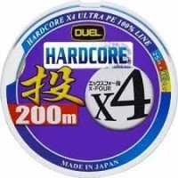 DUEL Hardcore X4 Throw [25m x Blue&Red&Green&Yellow] 200m #0.8 (14lb)