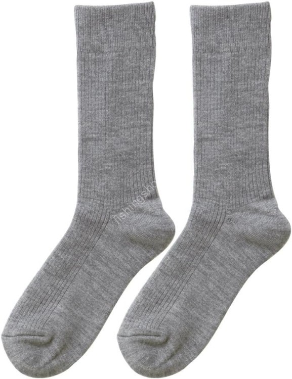 KENSEN Hidamari Men's Double Socks P-60 #Gray