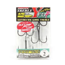 DECOY Treble Y-F33F [Silky Black] #2 (4pcs) Discontinued