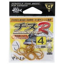 GAMAKATSU Chinu R [Black Porgy Yellow] #4 (18pcs)