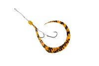 JACKALL BinBin Hook Muso Necktie Hook Set #Shima Shima Orange Gold Lame (2 Hooks)